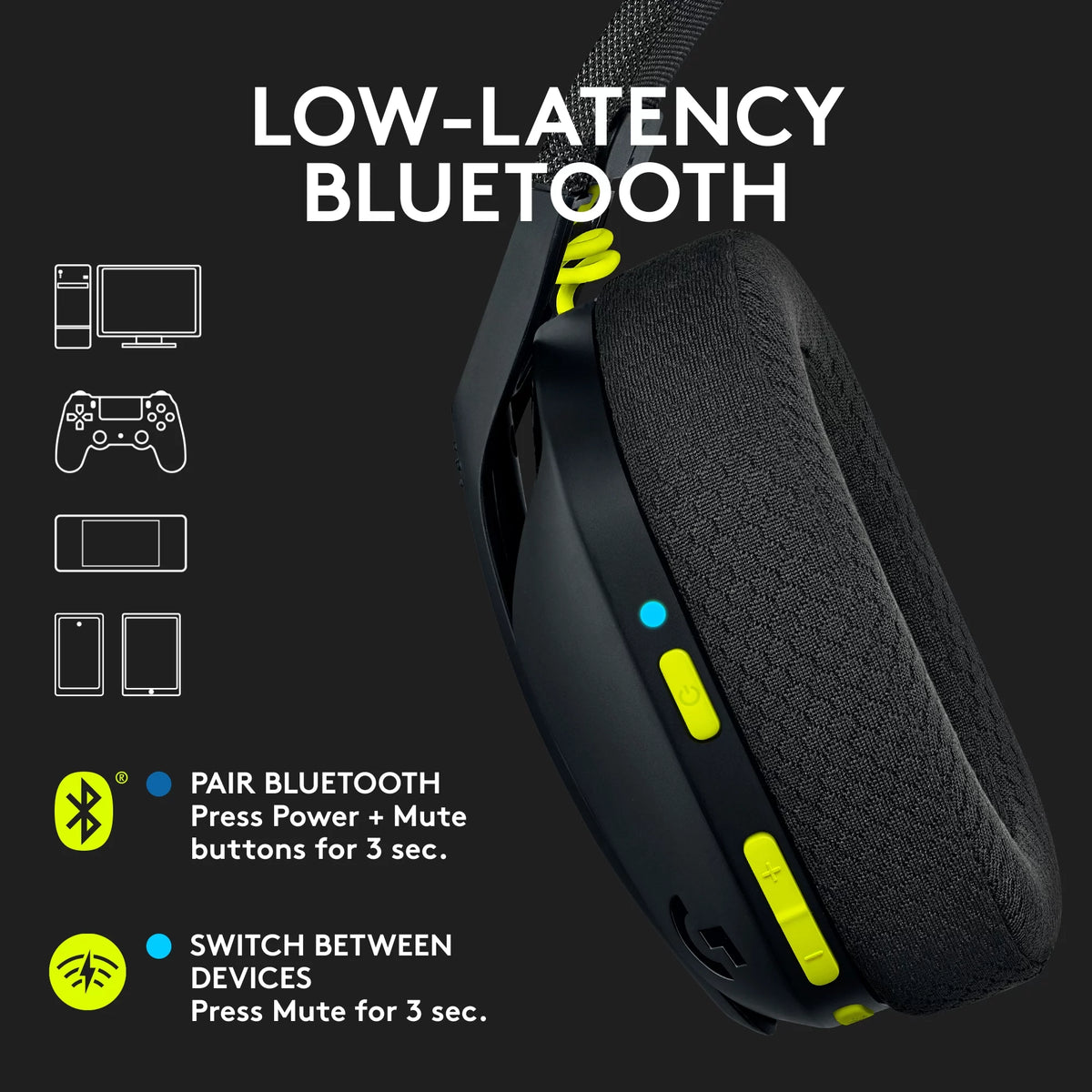 Black Wireless Gaming Headset U884596