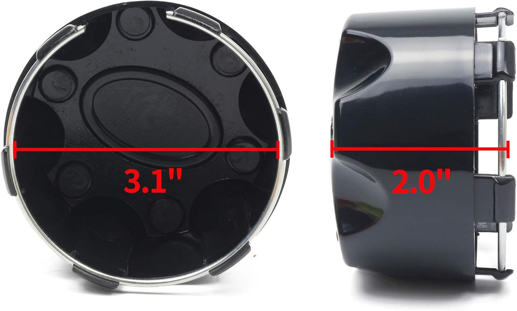 4PCS Black Hub Cap Wheel Center Cap C475
