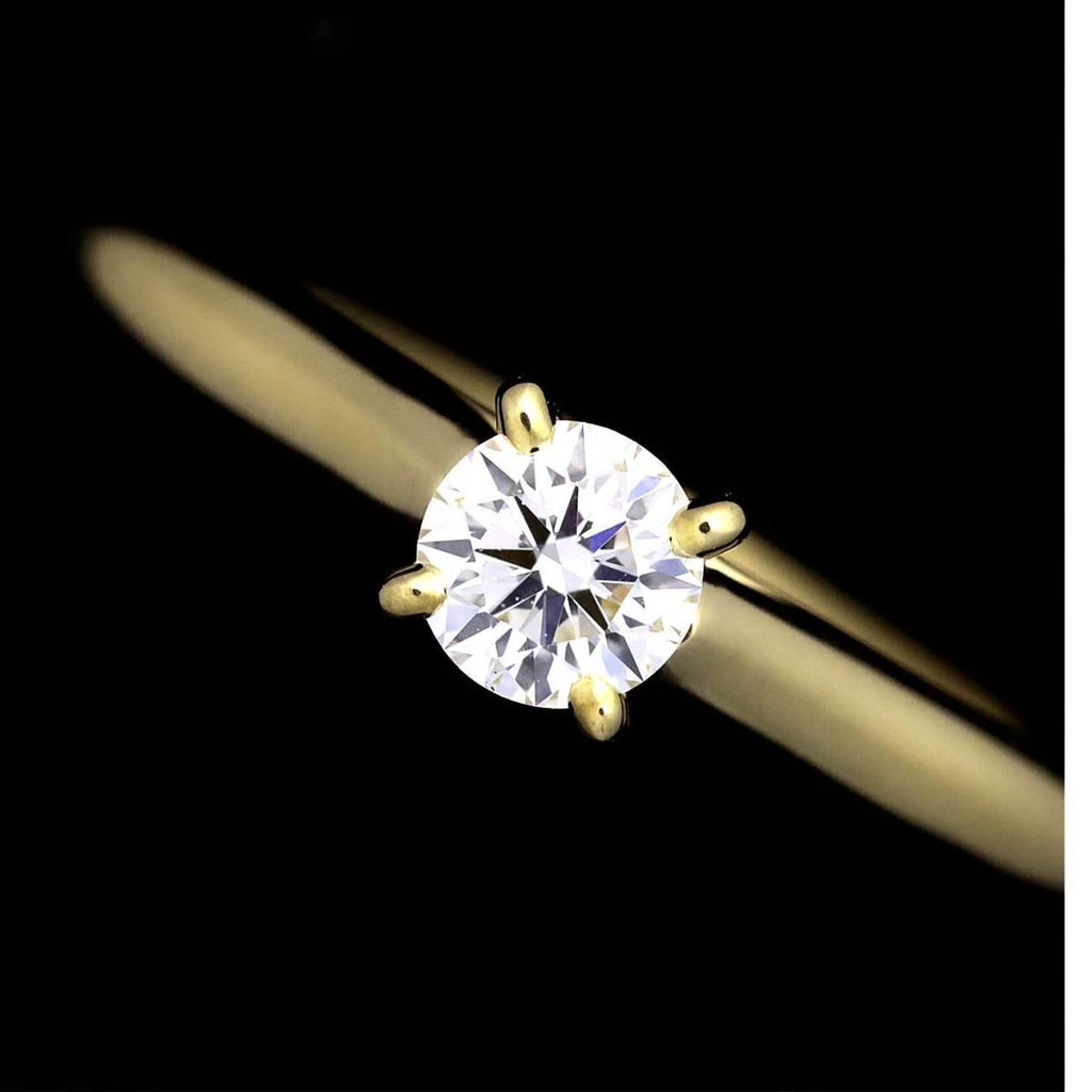 18K Yellow Gold Diamond Ring V356
