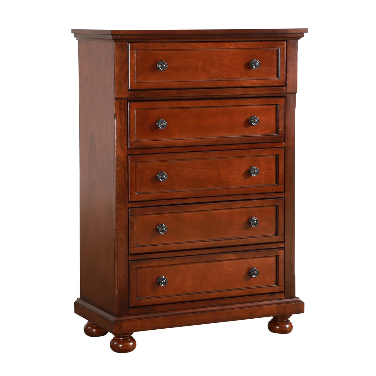 Cherry 5 Drawer Chest U267