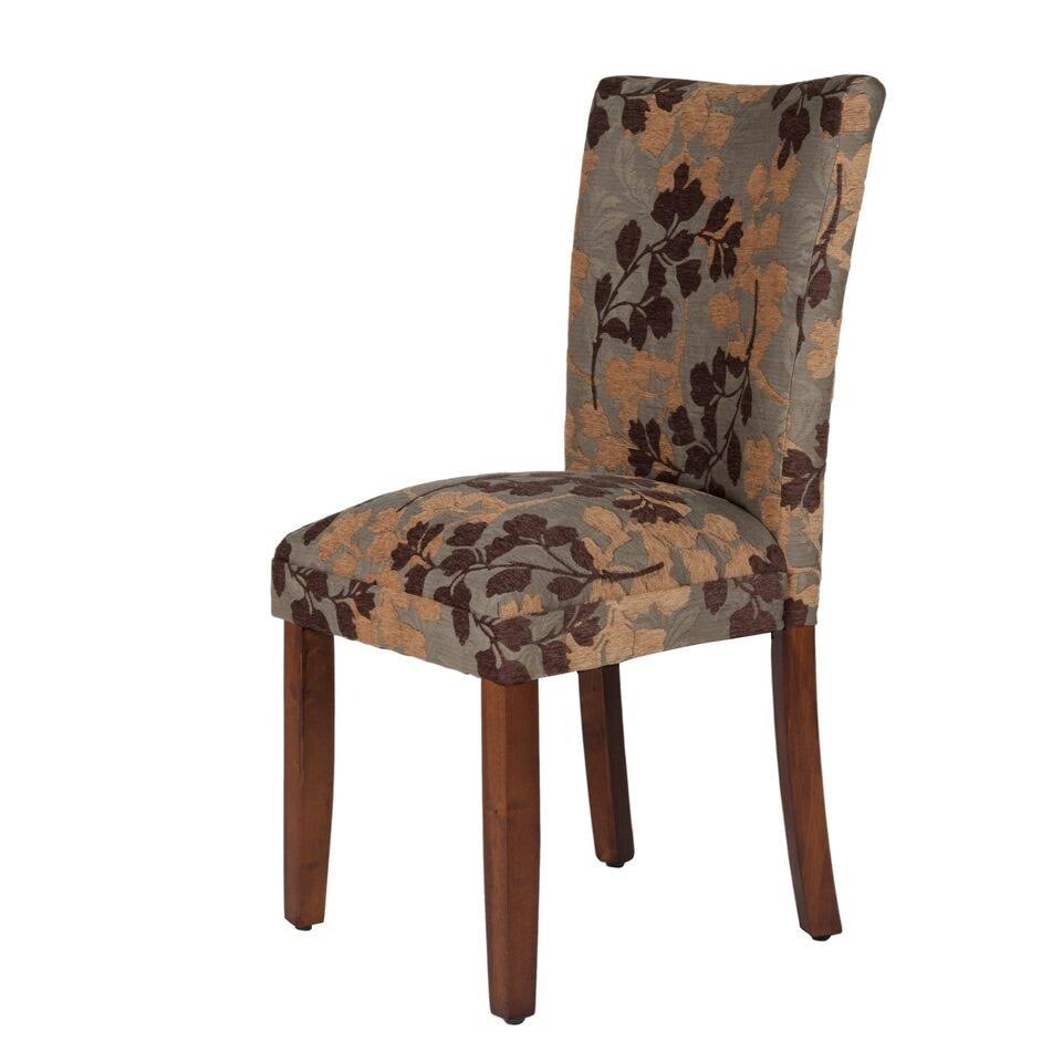 Brown Tan Parsons Dining Chair I6646