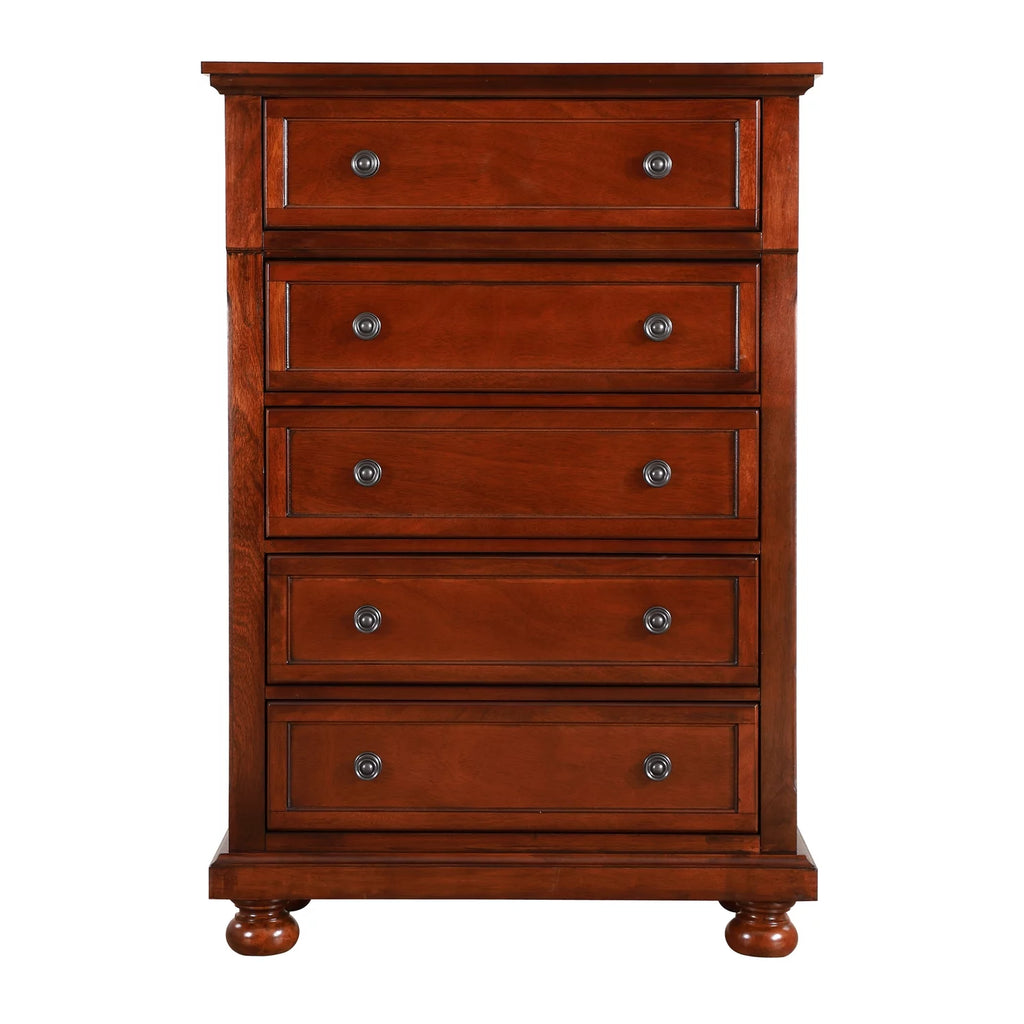 Cherry 5 Drawer Chest U267
