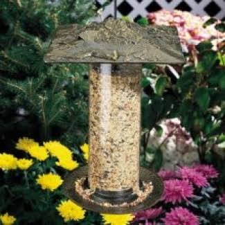 French Bronze Tube Feeder D747