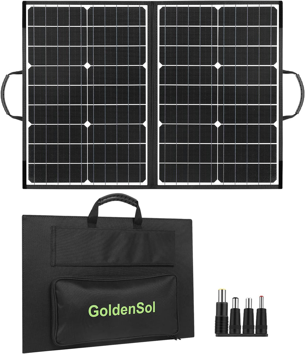 60W Foldable Monocrystalline Solar Panel with USB Ports E75240