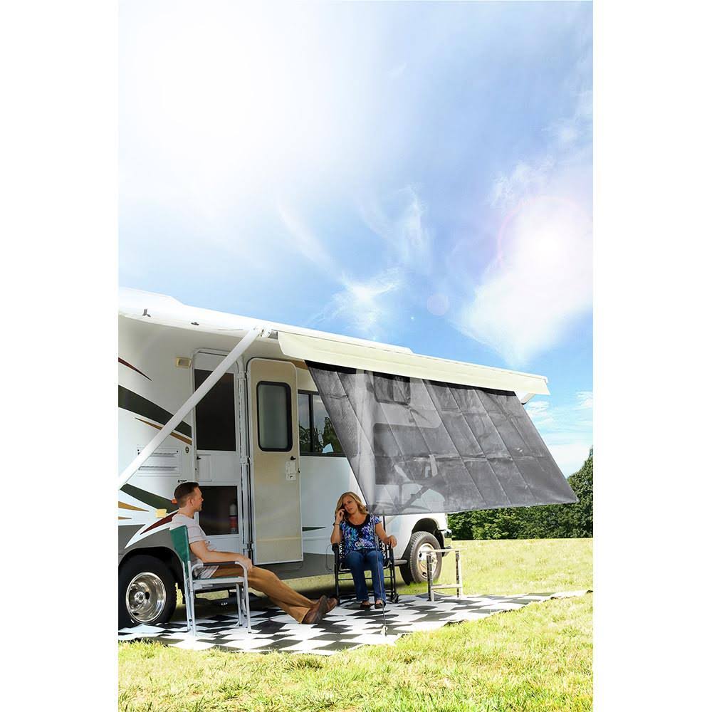 54 inch x 180 inch Black RV Awning Shade Kit Q166274