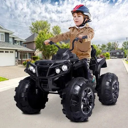 12 Volt Battery Powered 4 Wheeler ATV Ride on Car with LED Lights H46642