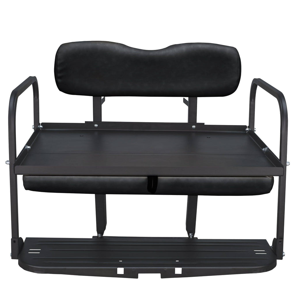 Aluminum Black Golf Cart Rear Flip Seat Kit K251