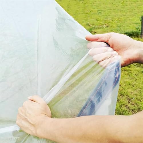 7x7 FT Clear Waterproof PVC Tarps Tarpaulin T503