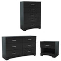 3-Piece Double Dresser & 5 Drawer Chest & Nightstand Set W284690