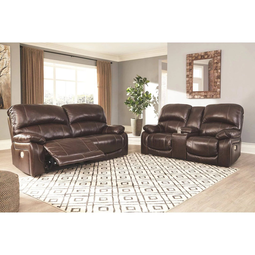 Gray Leather Power Reclining Sofa Z2581