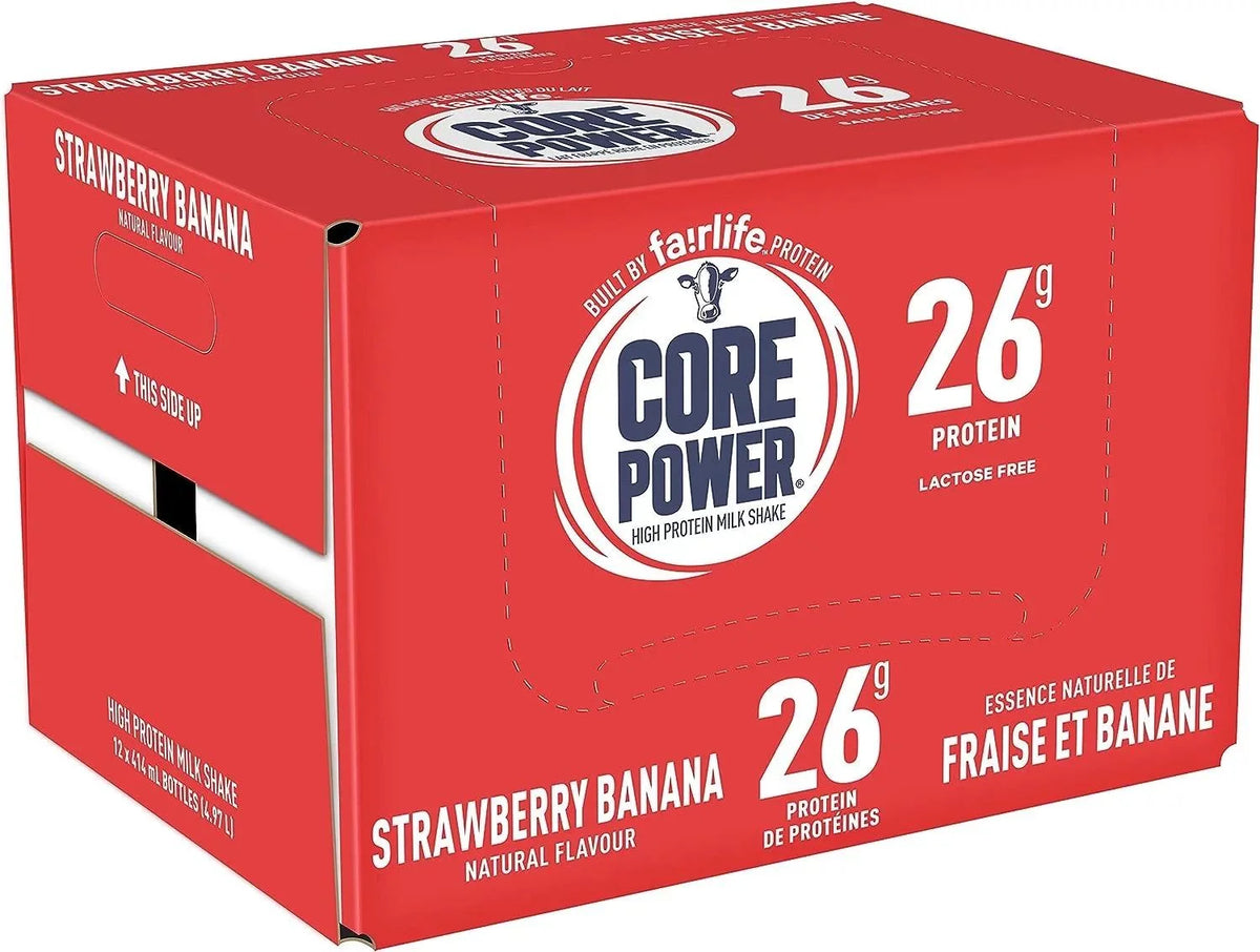 Banana & Strawberry Banana Protein Shakes 24 Bottle Pack V536956