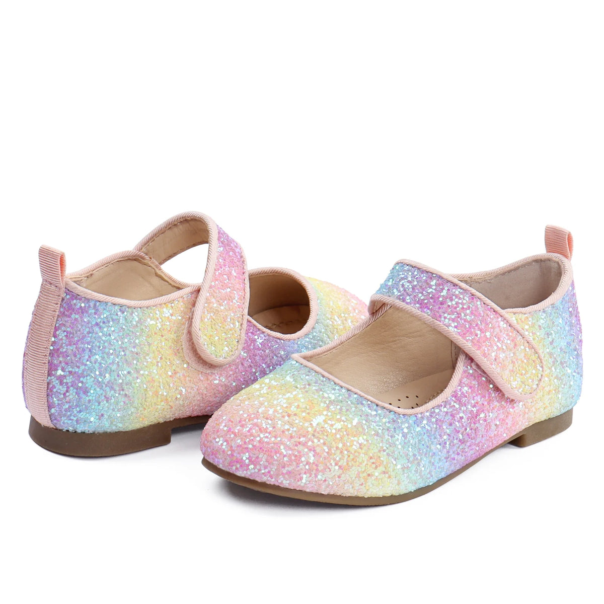 Colorful Glitter Mary Jane Ballet Flats X793