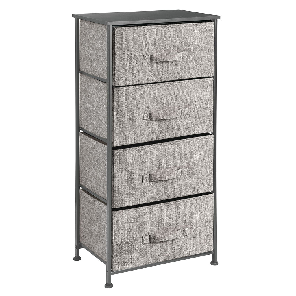 Tall Dresser Storage Tower with 4 Fabric Drawers S44764