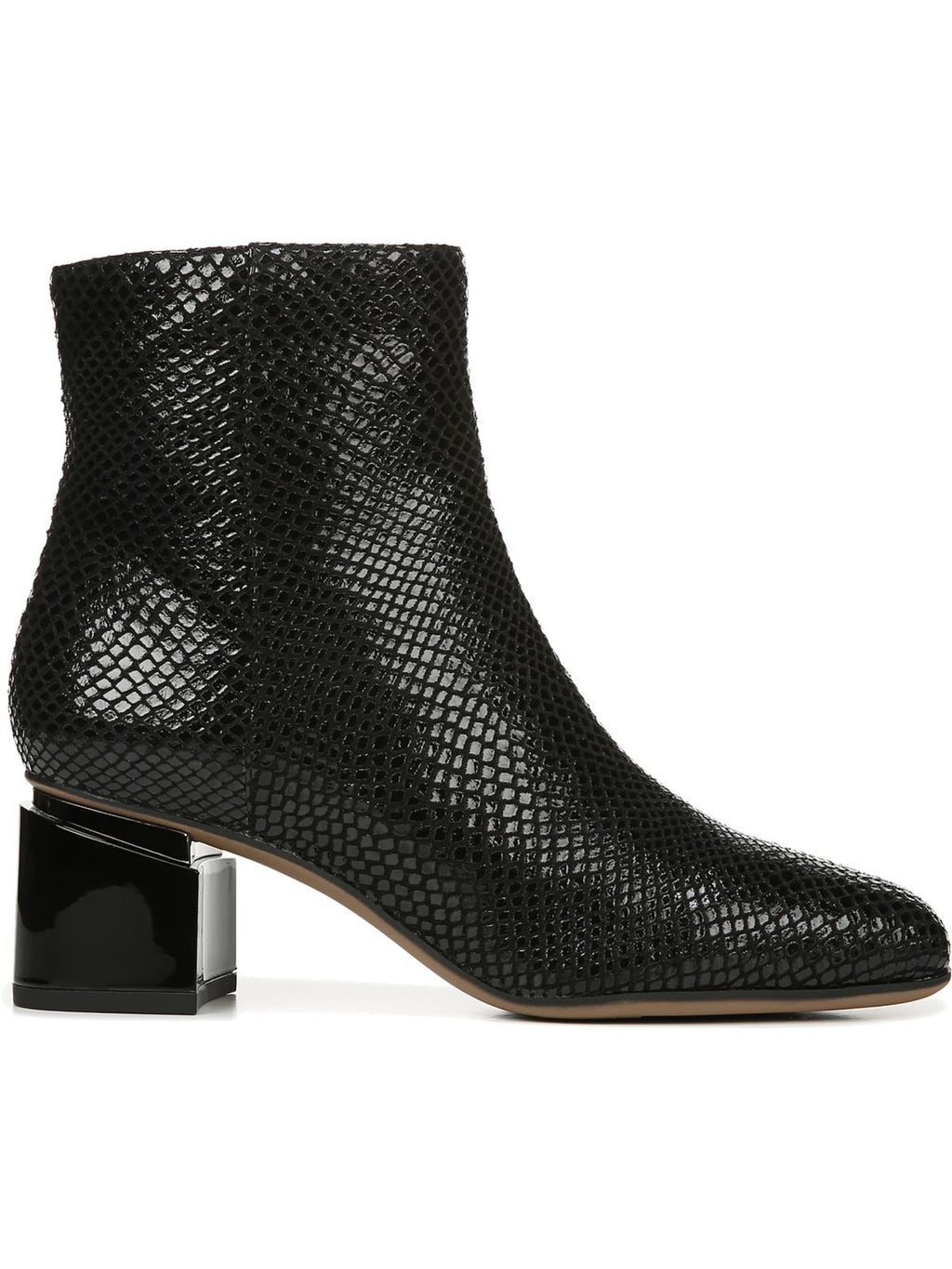 Leather Block Heel Ankle Boots X797