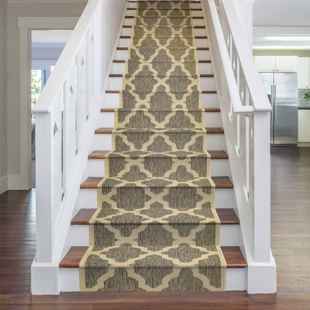 32 Foot Trellis Tweed Stair Carpet Runner G412905