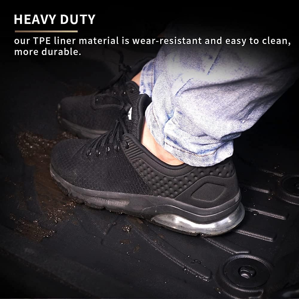 Black TPE All Weather Car Floor Mats Full Set G9152