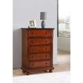 Cherry 5 Drawer Chest U267