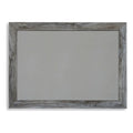 Wood Bedroom Mirror in Smoky Gray C2688