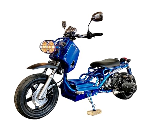 50cc Stretched Scooter Automatic Transmission Wide 205/30-12 Rear Tire Street Legal Moped W17448
