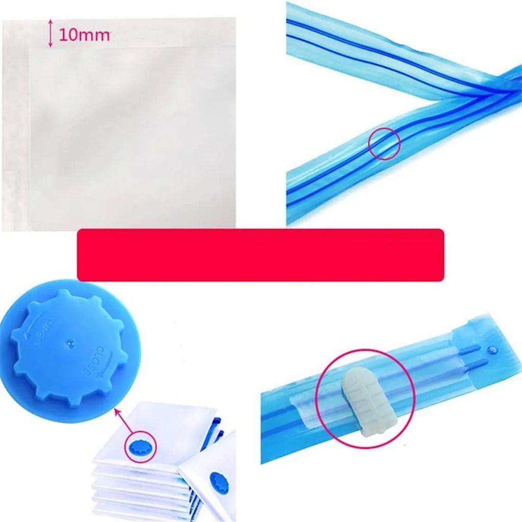 Vacuum Bags for Clothes Pack of 10 40 X 30 cm Reusable Space Saving Y629