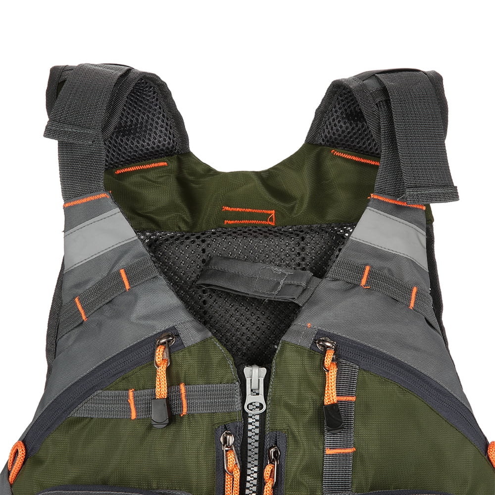 Outdoor Padded Fishing Life Jacket Swimming Sailing Waistcoat Utility Vest Floatation Device Q275