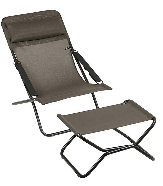 Black Steel Frame Folding Sling Chair G412