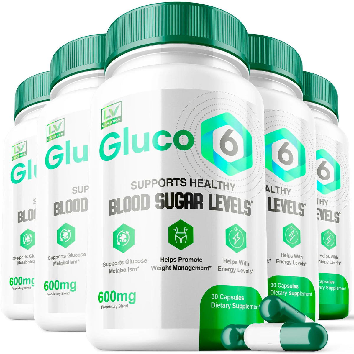 5 Pack 150 Capsules Supplement K84807