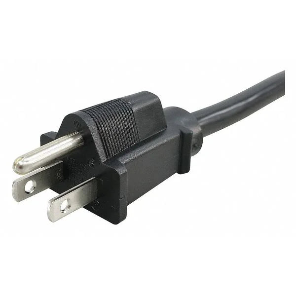 2PC Power Cord, 5-15P, SJT, 2 ft., Blk, 13A, 16/3 I554