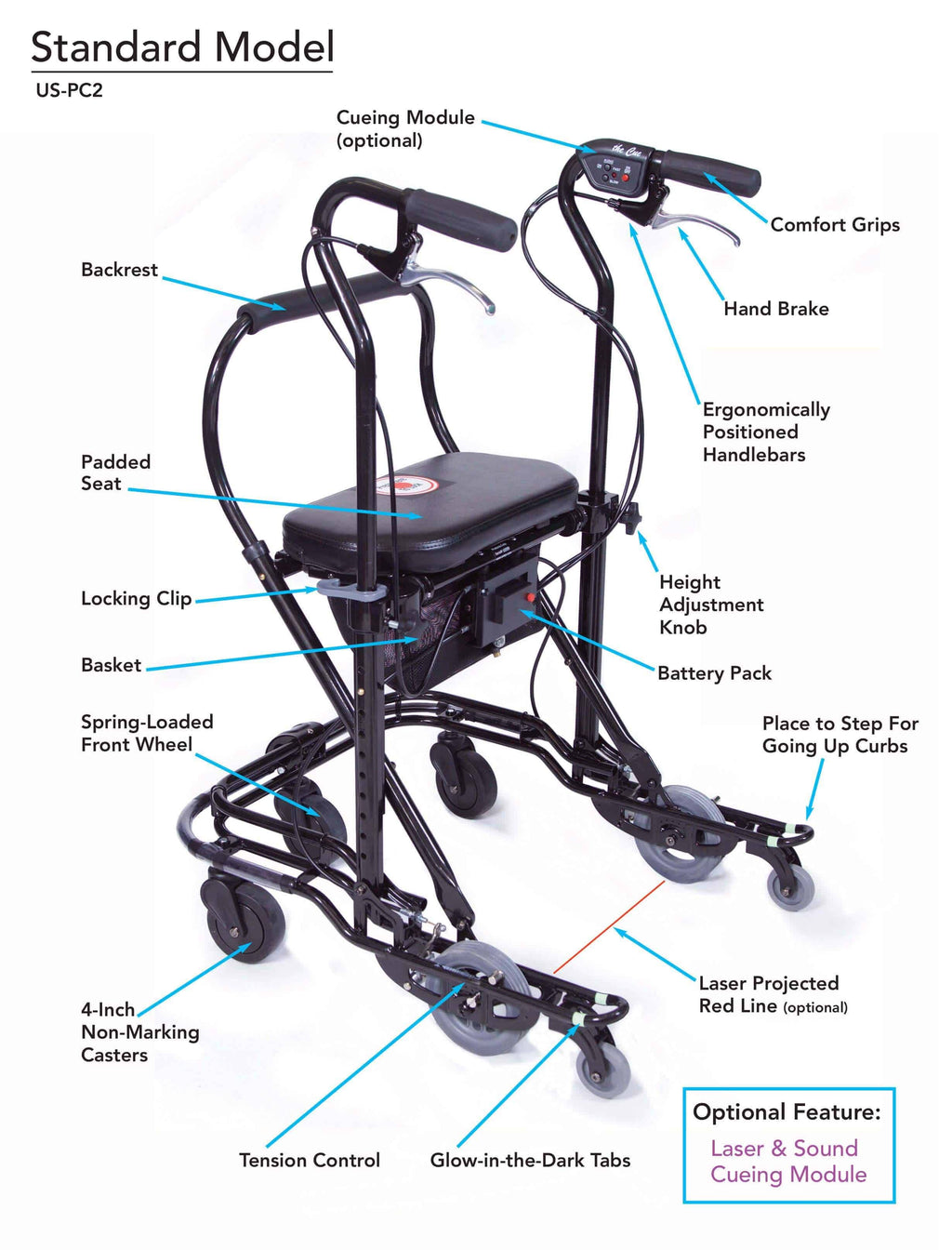 Foldable Rolling Walker N22208