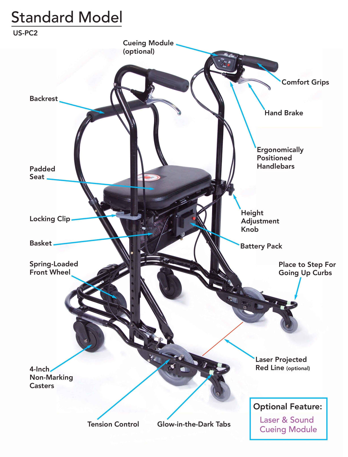 Foldable Rolling Walker N22208