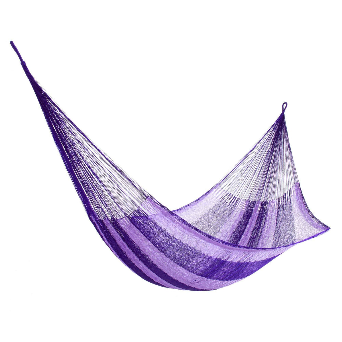 Purple Nylon Hand Woven Mayan Hammock F902
