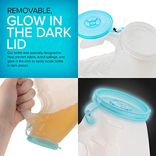 32 Oz Unisex Urinal Bottle (2 Pack) with Lid T2087
