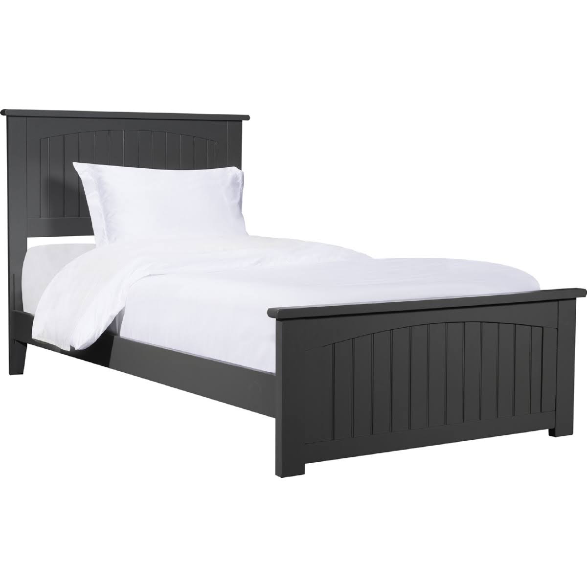 Twin XL Traditional Bed with Foot Board in Grey A17382