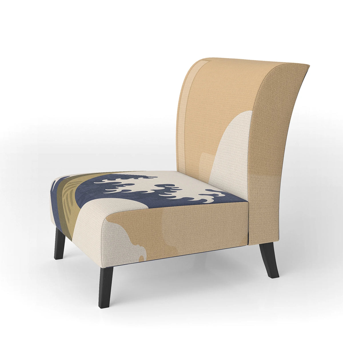 Upholstered Nautical & Coastal Accent Chair and Arm Chair M8660