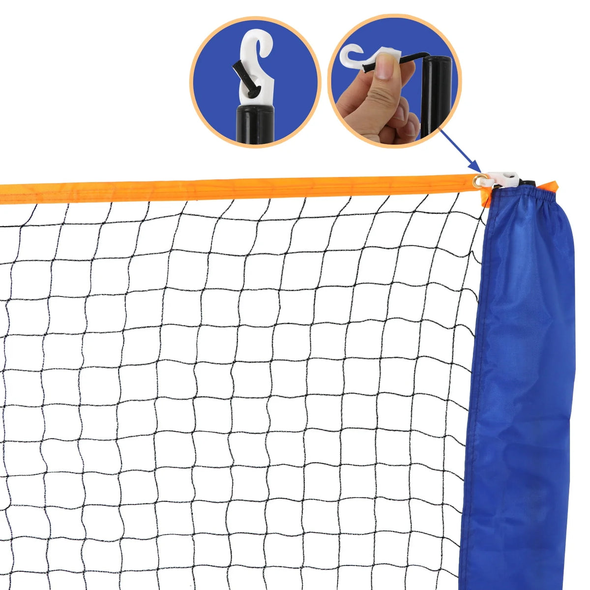 Portable Adjustable Badminton Net Set with Carrying Bag P383378