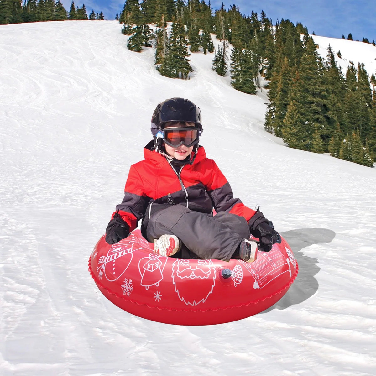 Inflatable Ski Ring PVC Snow Tube with Handle T7850