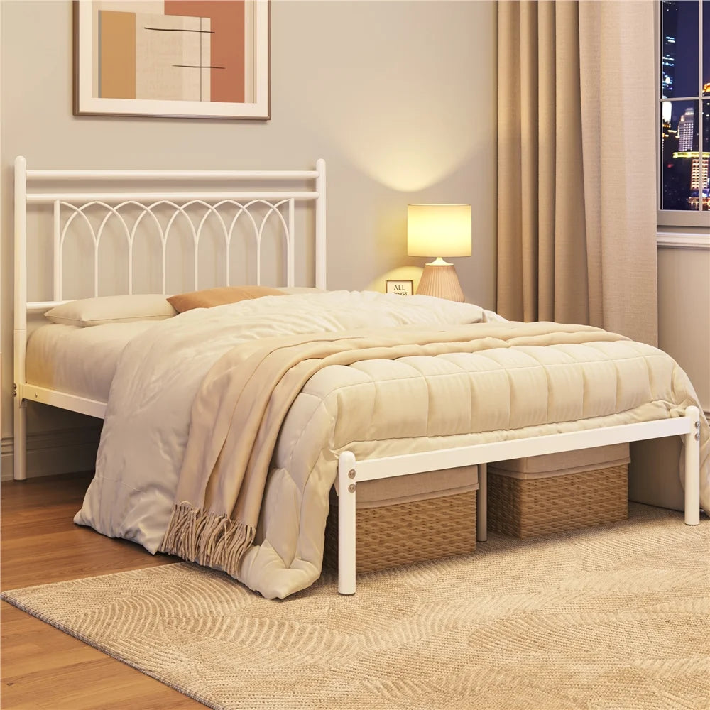 Black Queen Metal Platform Bed K706