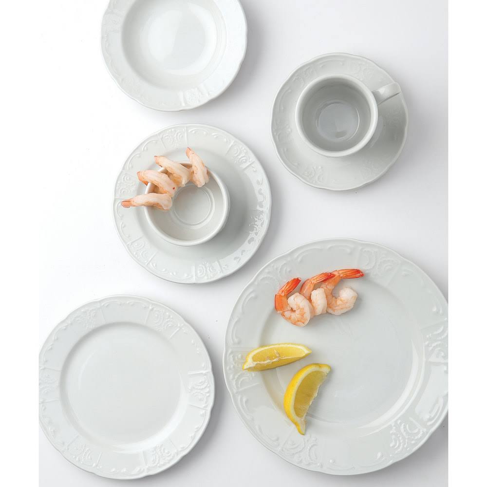 Bright White China Plate - 12/Case P433