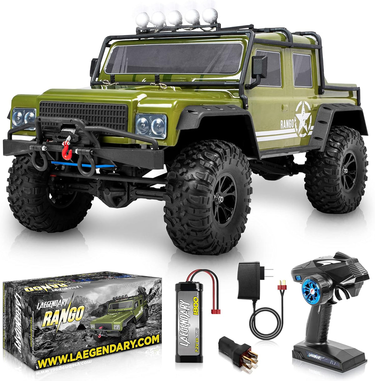Blue Green 1:10 Scale 4x4 Offroad Remote Control Truck W907