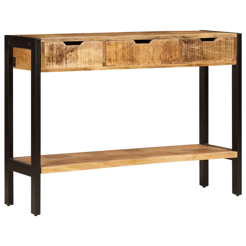 Mango Wood Sideboard with 3 Drawers and 1 Shelf B2508
