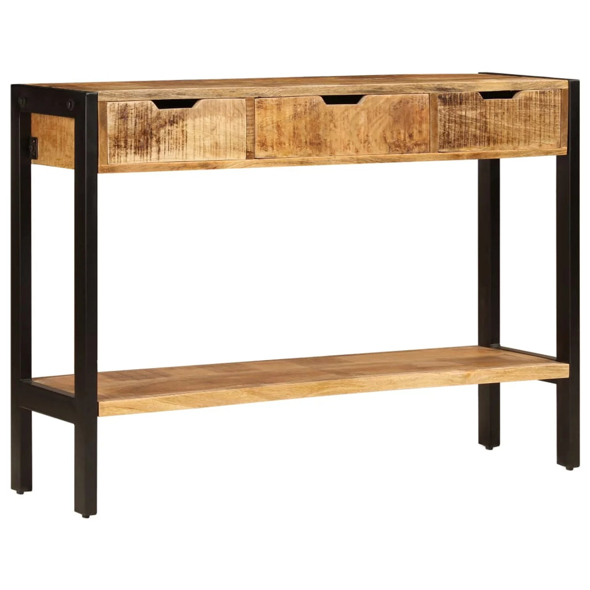 Mango Wood Sideboard with 3 Drawers and 1 Shelf B2508