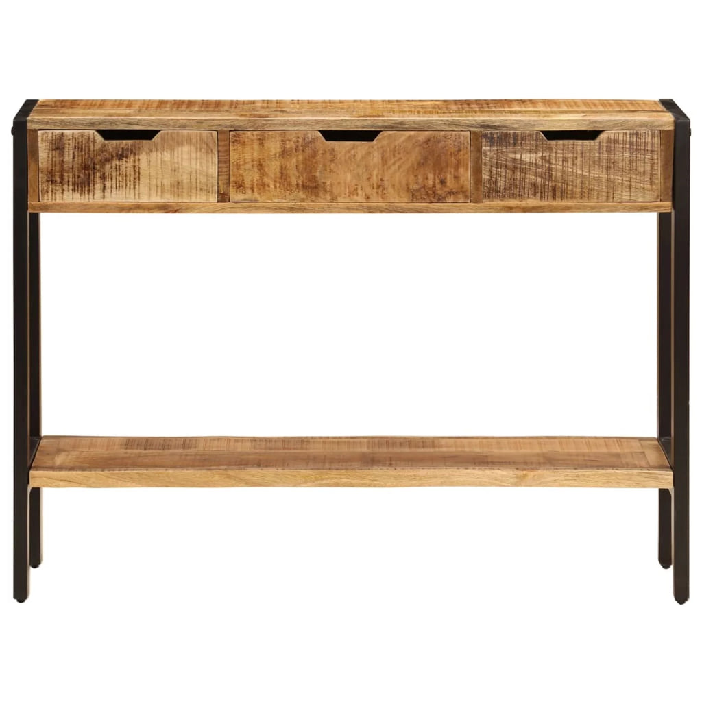 Mango Wood Sideboard with 3 Drawers and 1 Shelf B2508