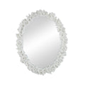 White Oval Wall Mirror X447