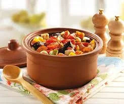 Set of 6 Terracotta Clay Serving Bowls R954