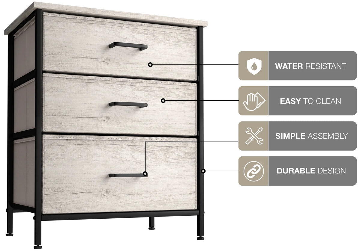 3 Drawer Nightstand Y46633