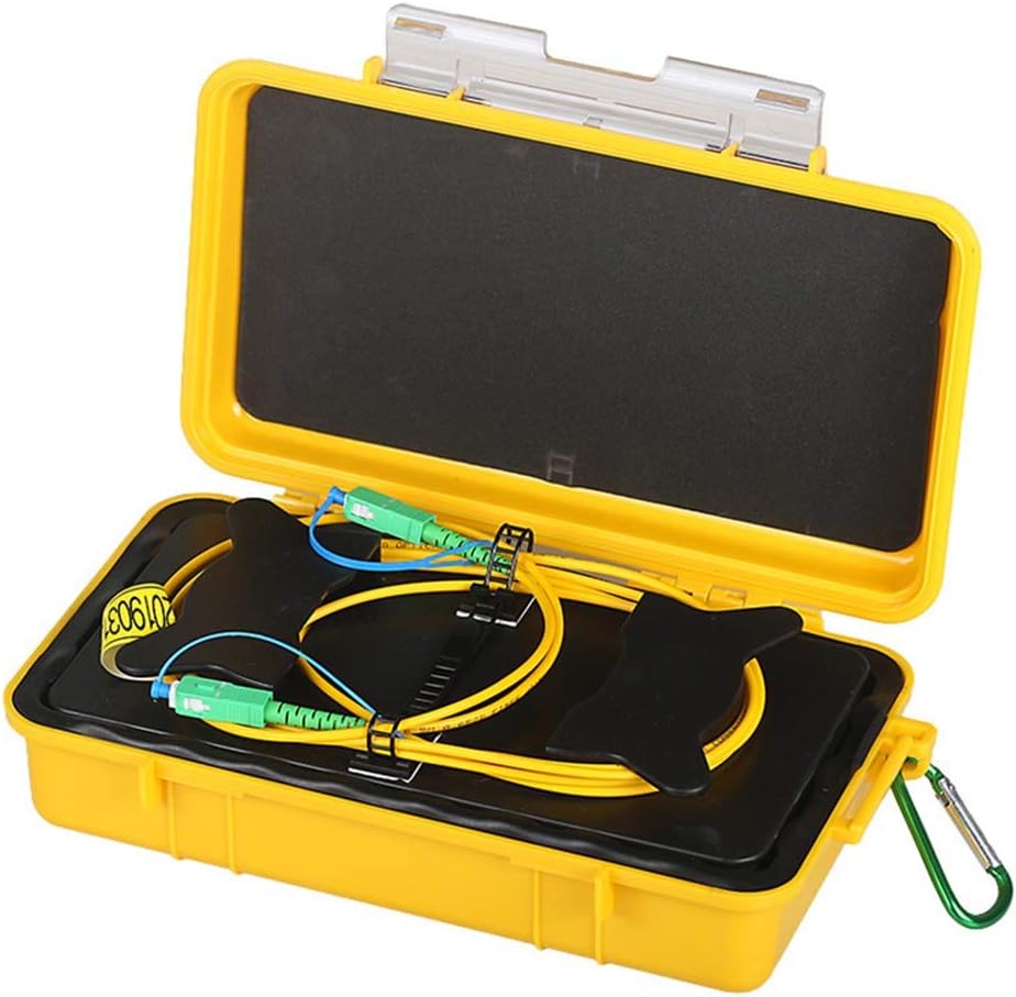 Fiber Optic OTDR Launch Cable Box G652D Singlemode 9/125 SC/APC-SC/APC Connector (2000M) F98366