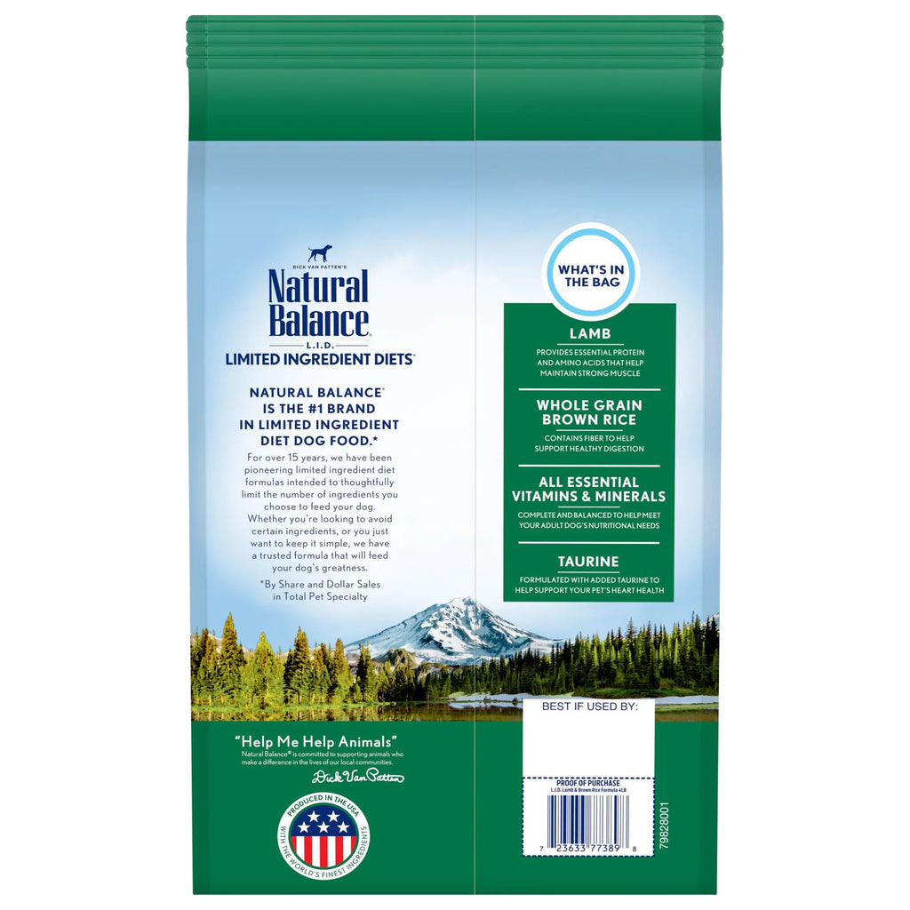 4 Pounds Limited Ingredient Dry Dog Food Y40944