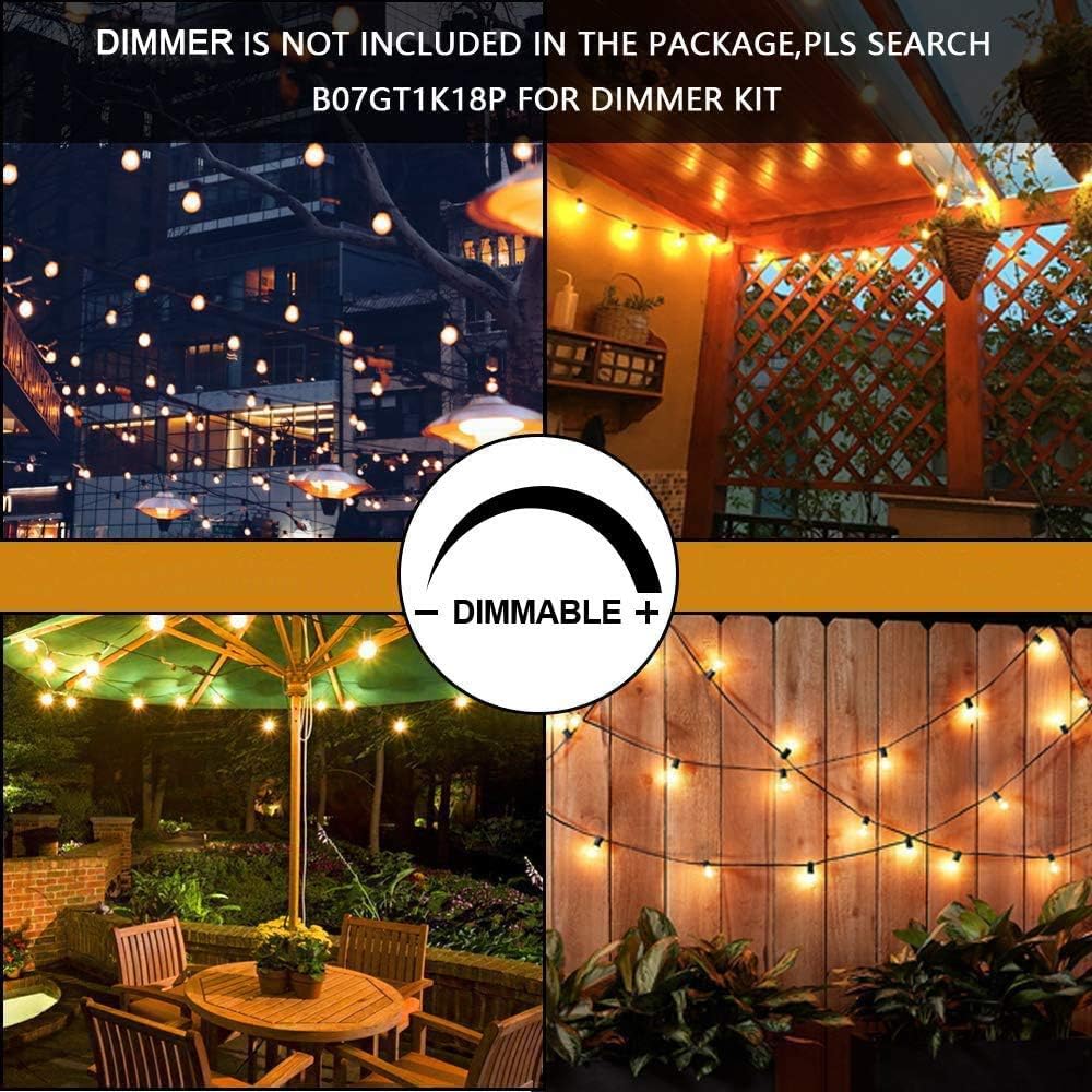 105FT Warm White S14 Shatterproof Outdoor String Lights B1173
