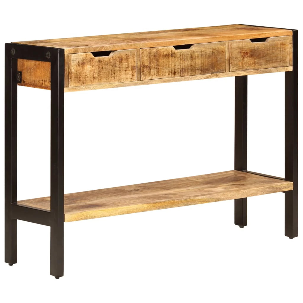 Mango Wood Sideboard with 3 Drawers and 1 Shelf B2508