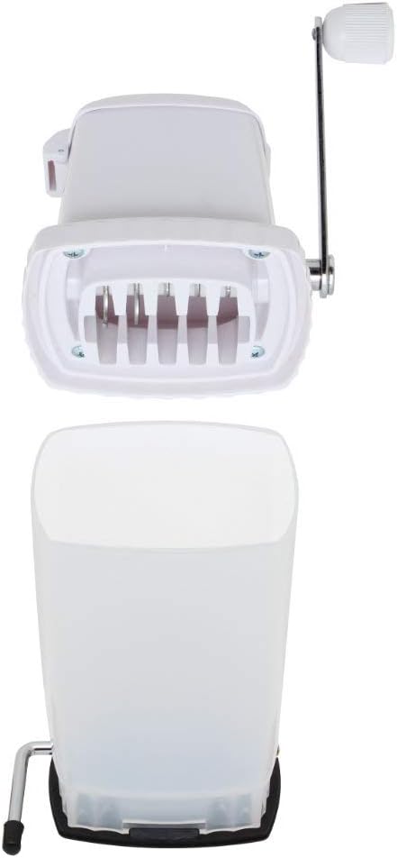 Ice Crusher with Stainless Steel Blades and Suction Base, Manual Hand Crank C128345